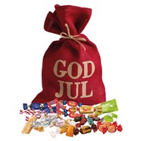 Jutesäck 38 cm Röd God Jul 2,5 kg Lyxbl