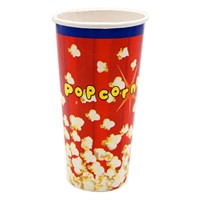 Popcornbägare rund Röd 0,7 liter