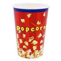 Popcornbägare rund Röd 1,4 liter