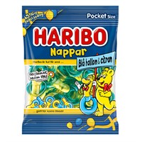 Nappar Blå Hallon & Citron 80 g