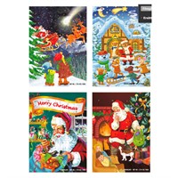 ADVENTSKALENDER 50 g  4 olika motiv - 24 st