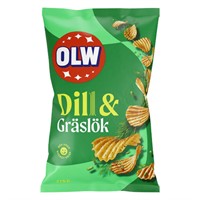 175 g DILL & GRÄSLÖK CHIPS - 21 st
