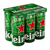 HEINEKEN 3,5% 6x50CL - 4 st