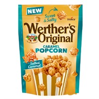 WERTHERS POPCORN SALTED CARAMEL PÅSE 140GR