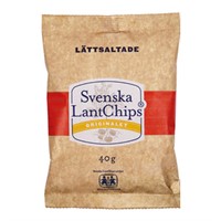 Lantchips Lättsaltad 20 x 40g